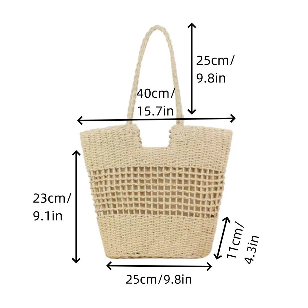 Braided shopping bag with structured design Kalsten