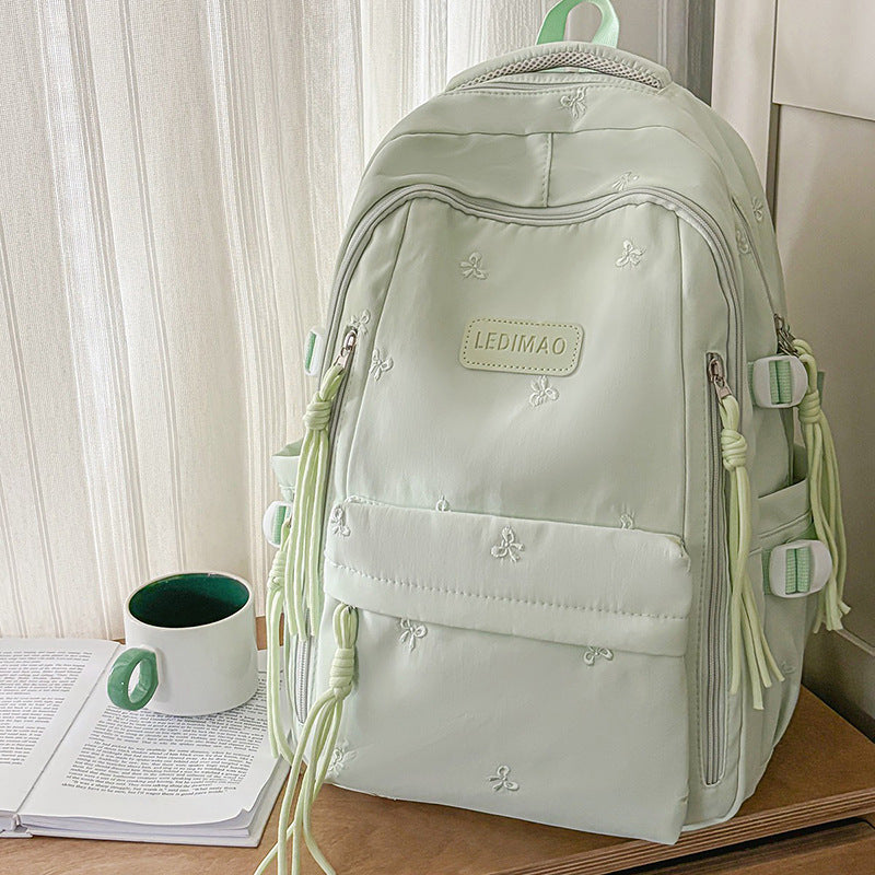 Stylish Multi-Pocket Backpack with Charm Kalsten