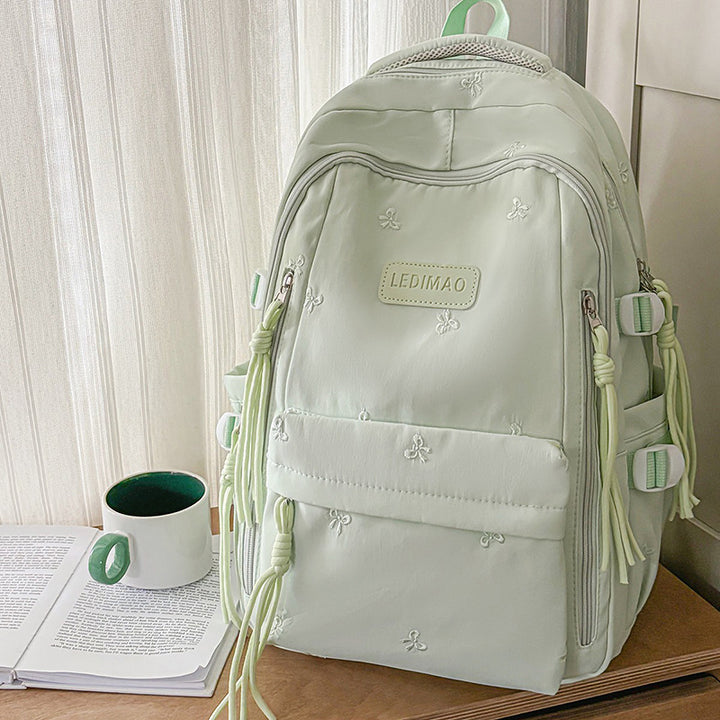 Stylish Multi-Pocket Backpack with Charm Kalsten