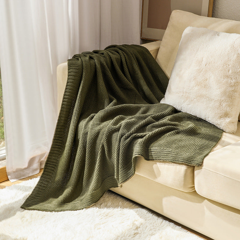 Cozy Knitted Throw Blanket Kalsten