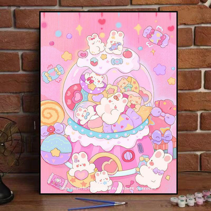 Whimsical Food-Themed Canvas Art Print Kalsten