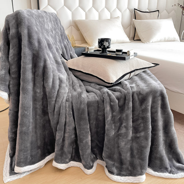 Plush Faux Fur Throw Blanket Kalsten