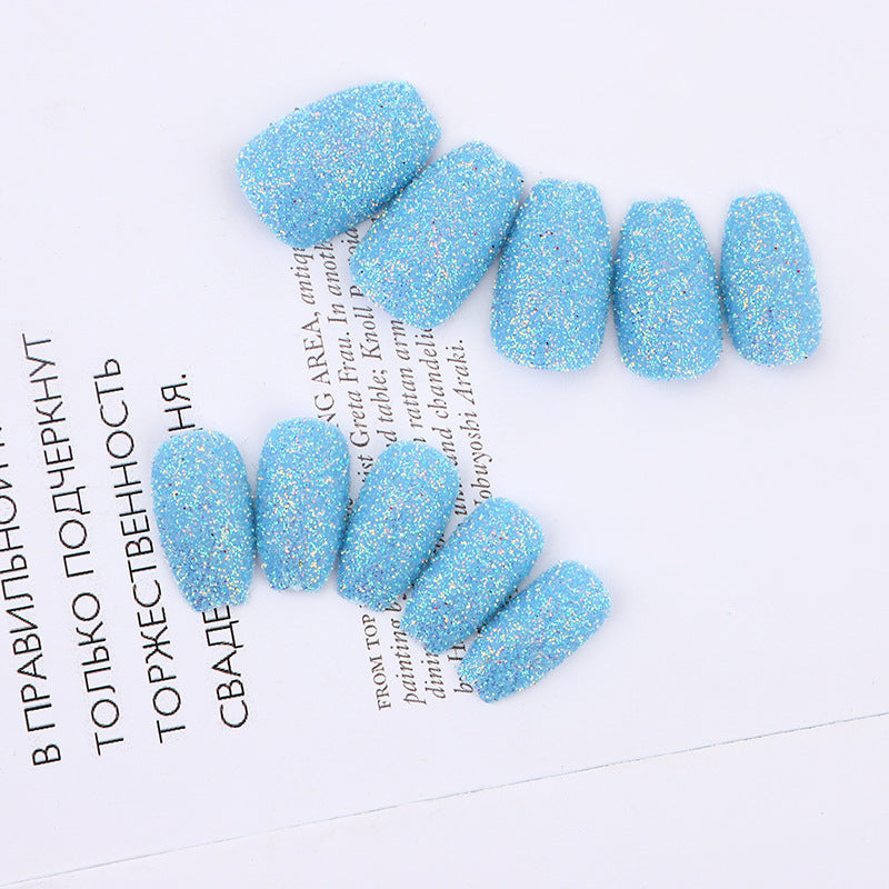 Glittering artificial nails in modern design Kalsten
