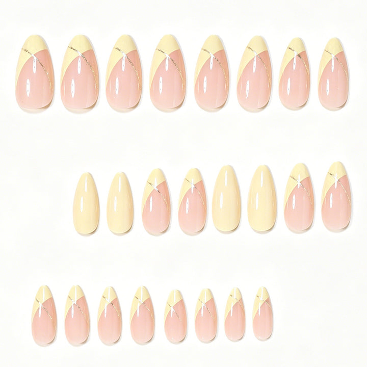 Elegant French Tip Nail Art Set Kalsten