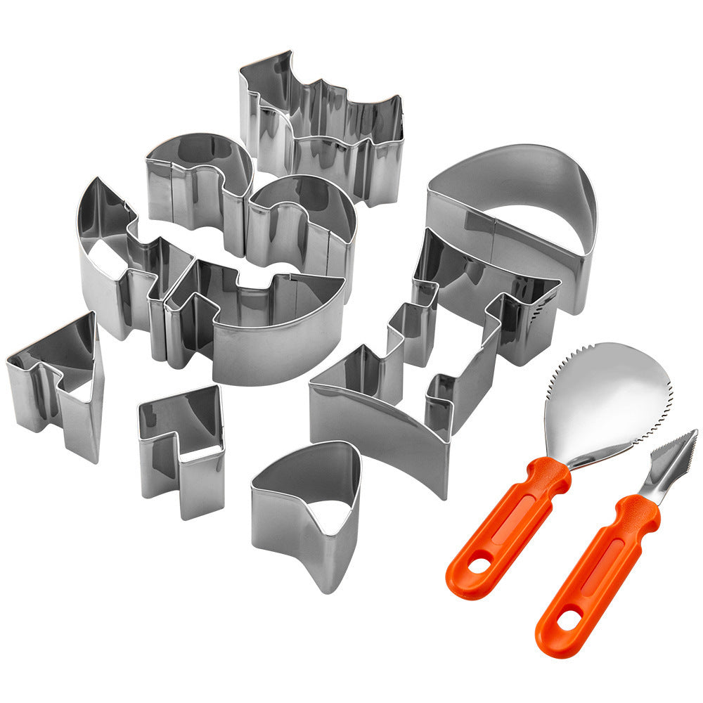Stainless Steel Fruit and Vegetable Cutter Set with Professional Garnishing Knives