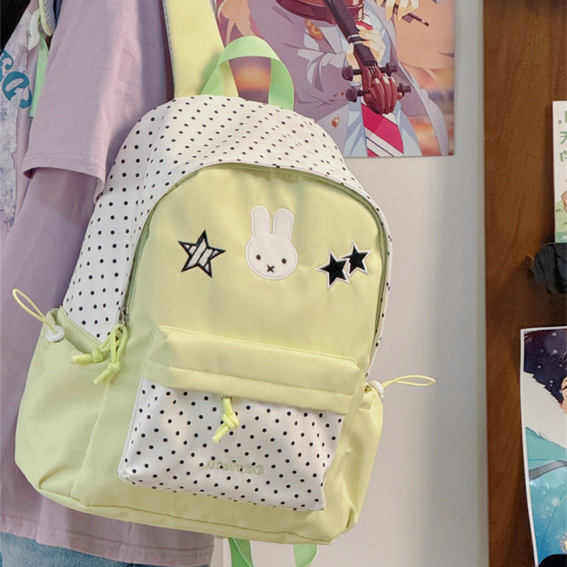 Cute Bunny-Embellished Backpack Kalsten