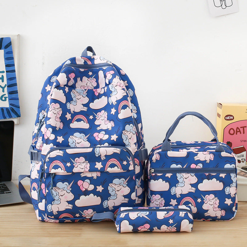 Backpack set with colorful unicorn motif Kalsten