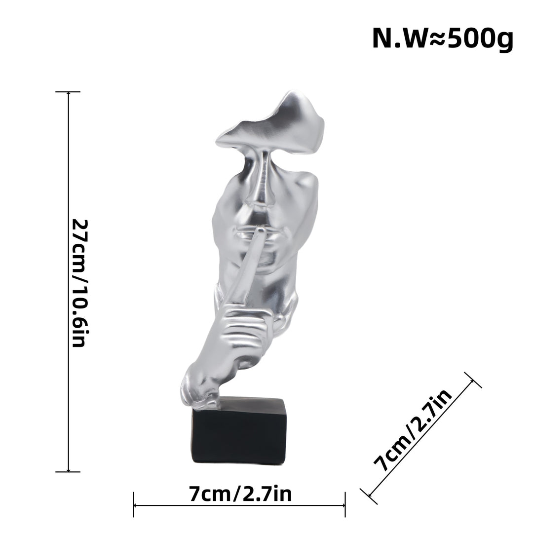 Artful figure with shield motif Kalsten