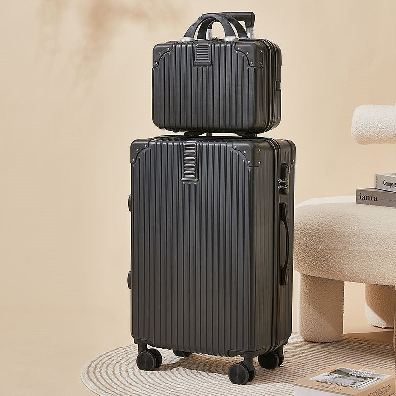 Hard-shell suitcase with double safety lock and flexible interior Kalsten