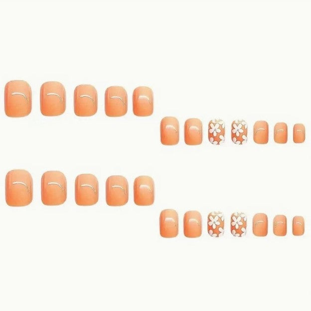 Floral Accent Acrylic Nail Art Enhancements Kalsten