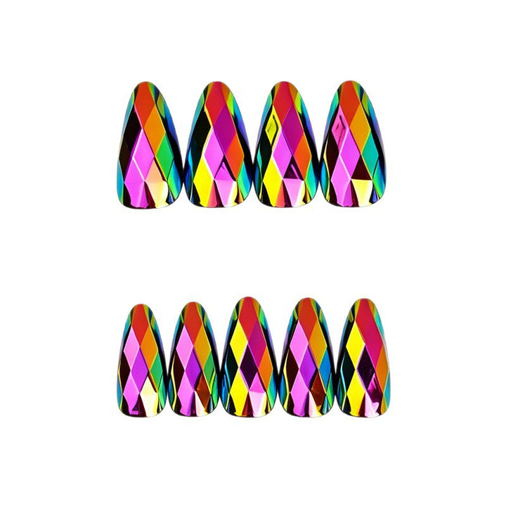 Glossy Jewel-Patterned Nail Art Kalsten