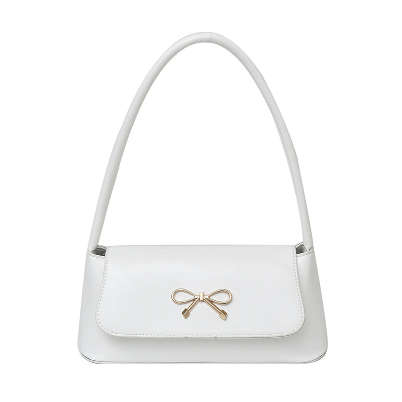Elegant Bow-Detail Handheld Handbag