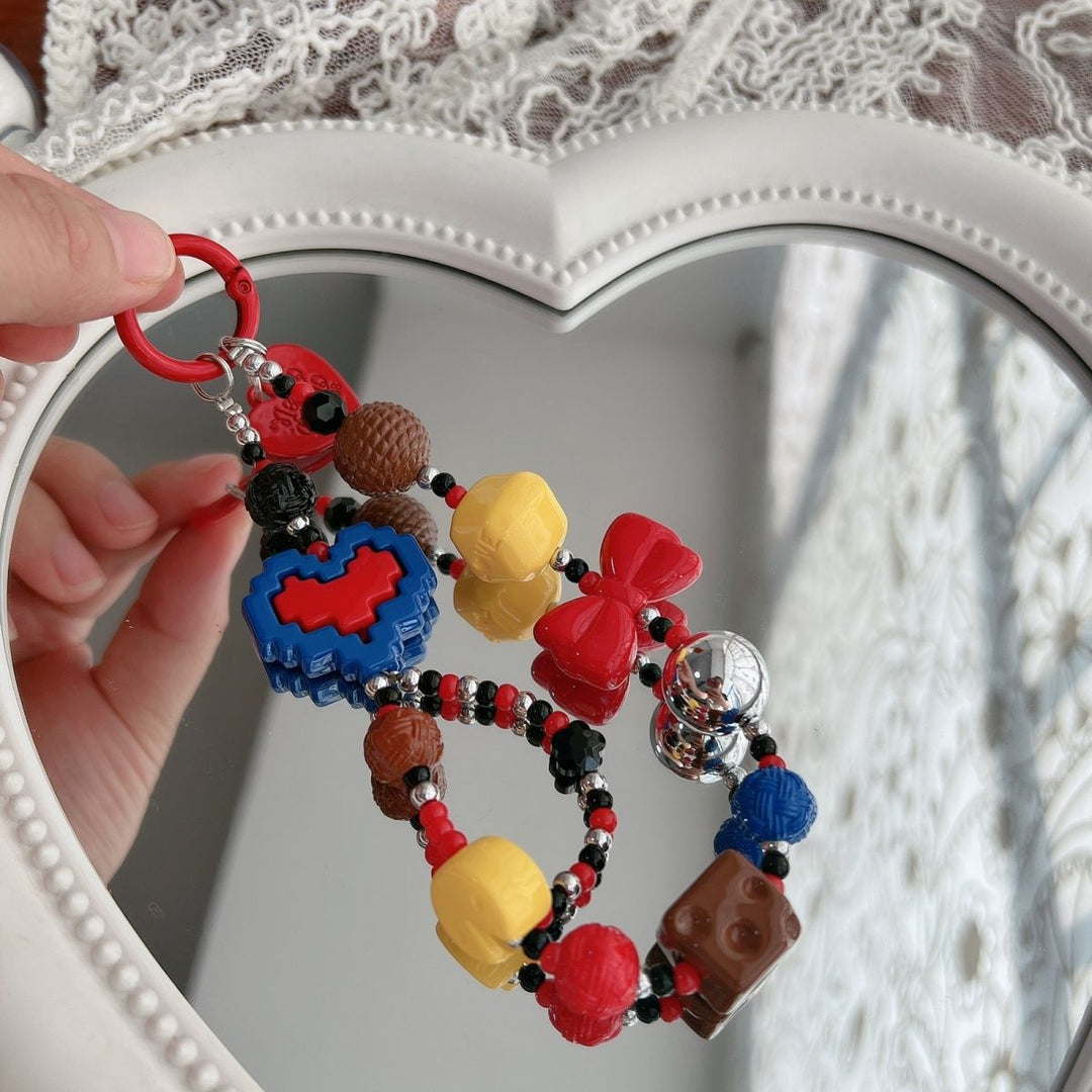 Playful Beaded Charm Keychain Kalsten 1790135504