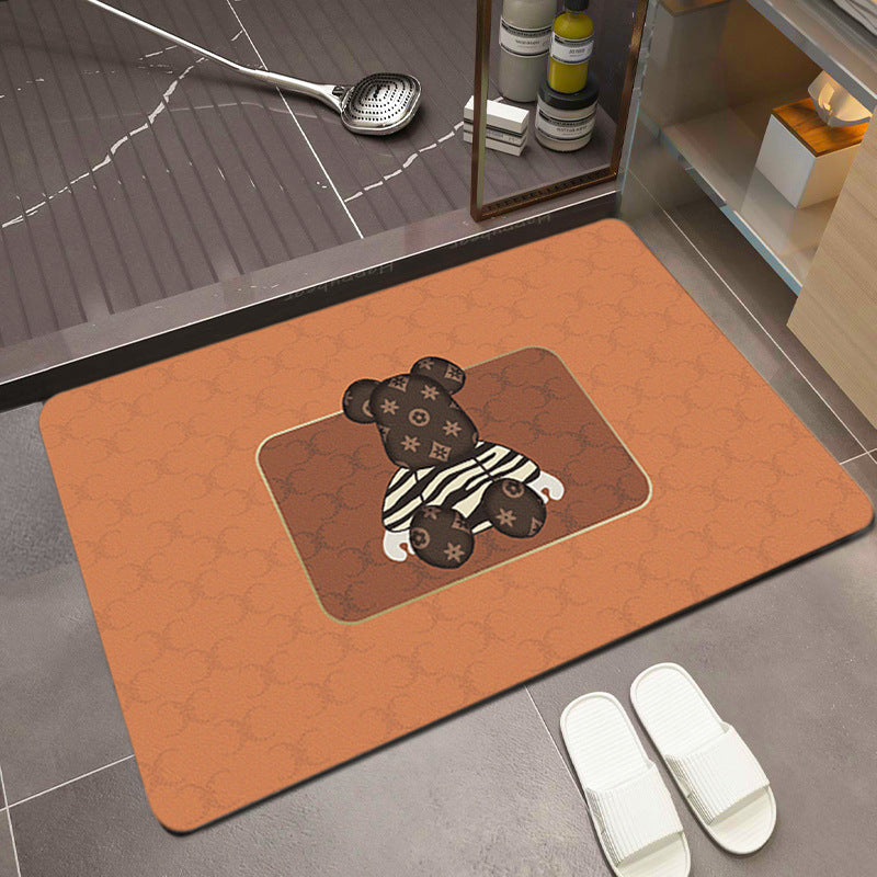 Cartoon-Themed Absorbent Bath Mat Kalsten