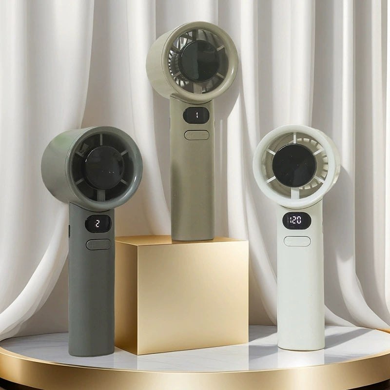 Women Hand Fan with Digital Display and Variable Speed Controller Kalsten