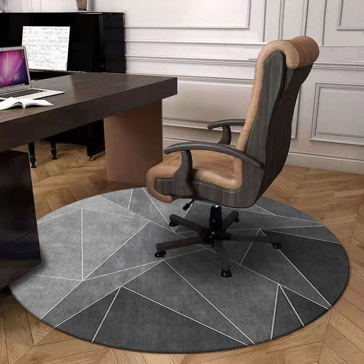 Round Geometric Pattern Area Rug Kalsten