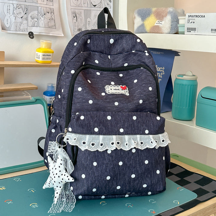 Trendy Star-Print School Backpack Kalsten