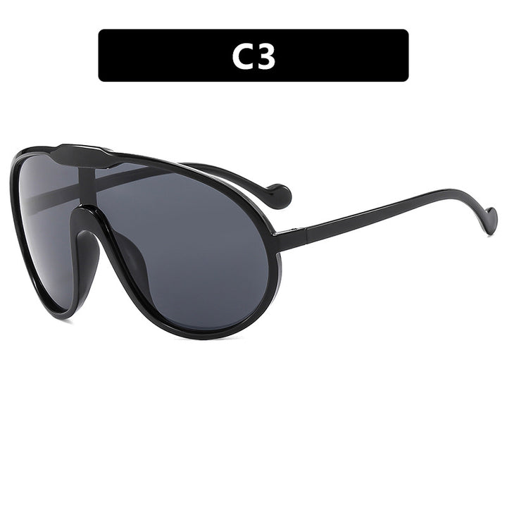 Women's futuristic transparent sunglasses with elegant shape Kalsten