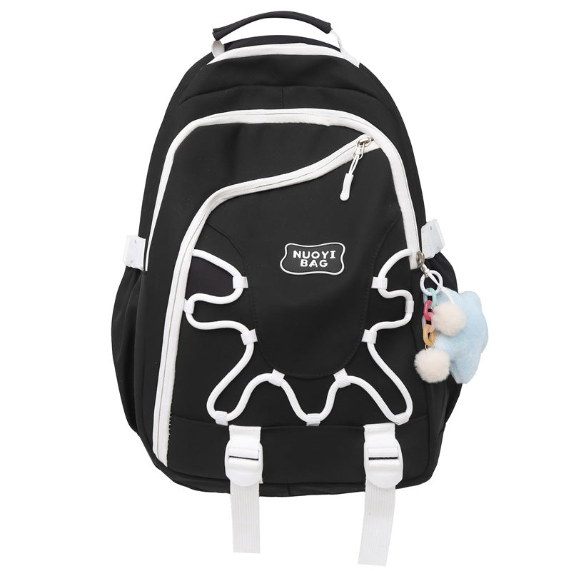 Playful Character Embroidered Backpack Kalsten