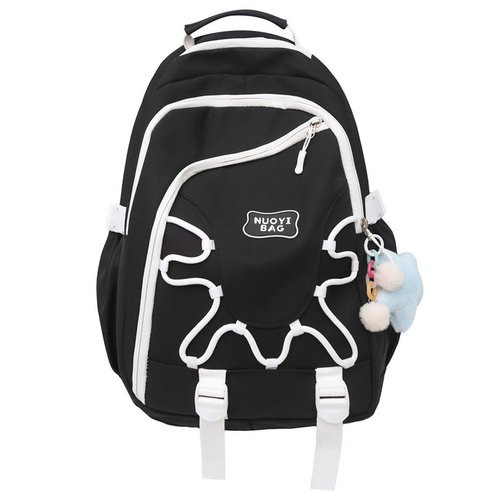 Playful Character Embroidered Backpack Kalsten