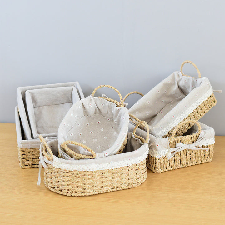 Rectangular Woven Storage Baskets Kalsten