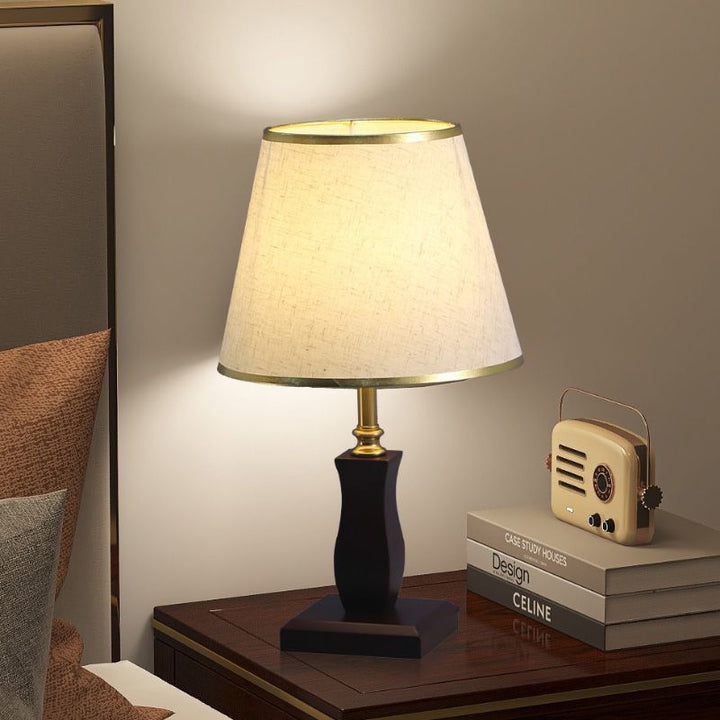 Elegant Table Lamp with Pleated Shade