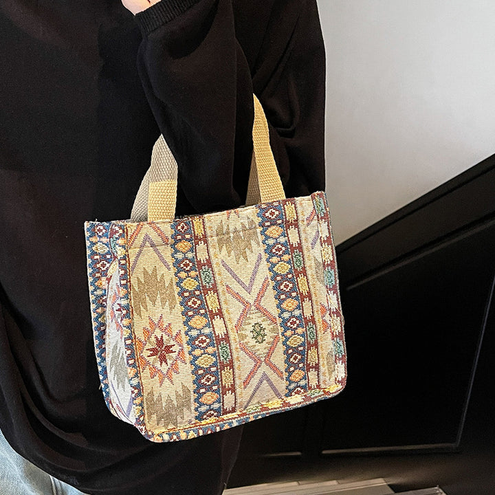 Ethnic Patterned Tote Bag