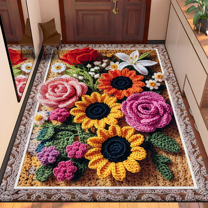 Decorative Floral Area Rug Kalsten