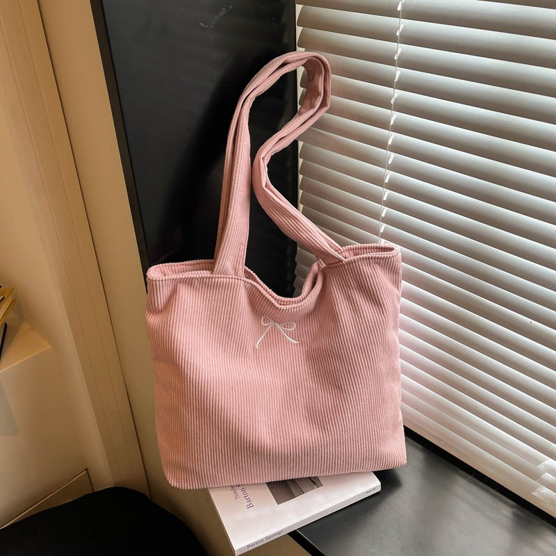 Casual Corduroy Tote