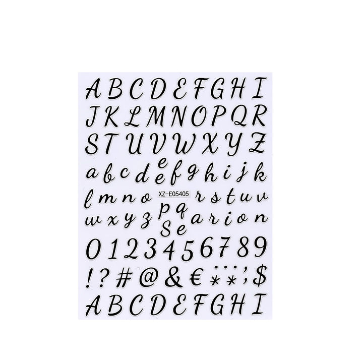 Decorative Nail Art Letter Stickers