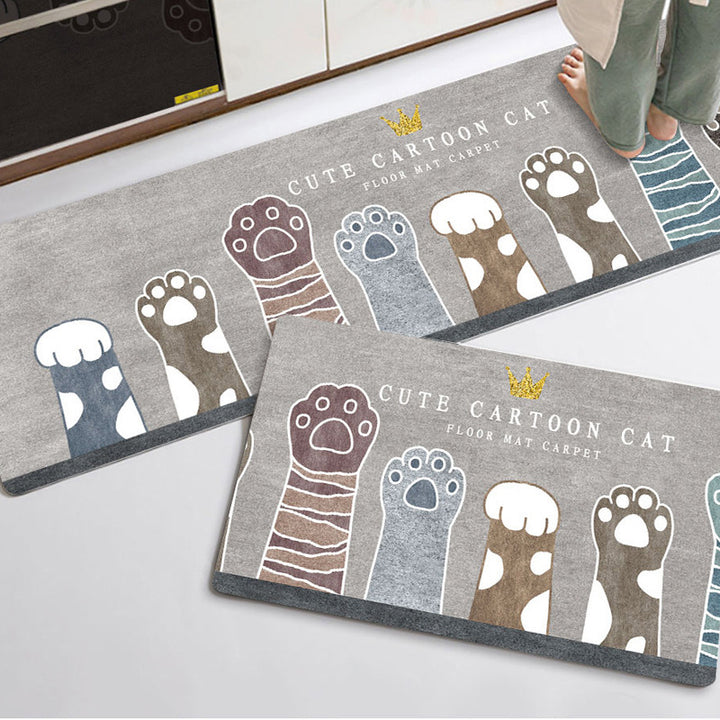 Plush Textured Kitchen Floor Mat Kalsten