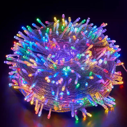 Warm White Star And Globe LED String Garland With Battery Pack And Weatherproof Bulbs Kalsten