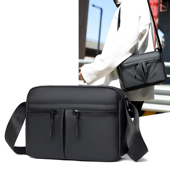 Sleek Dual-Zippered Utility Crossbody Bag Kalsten