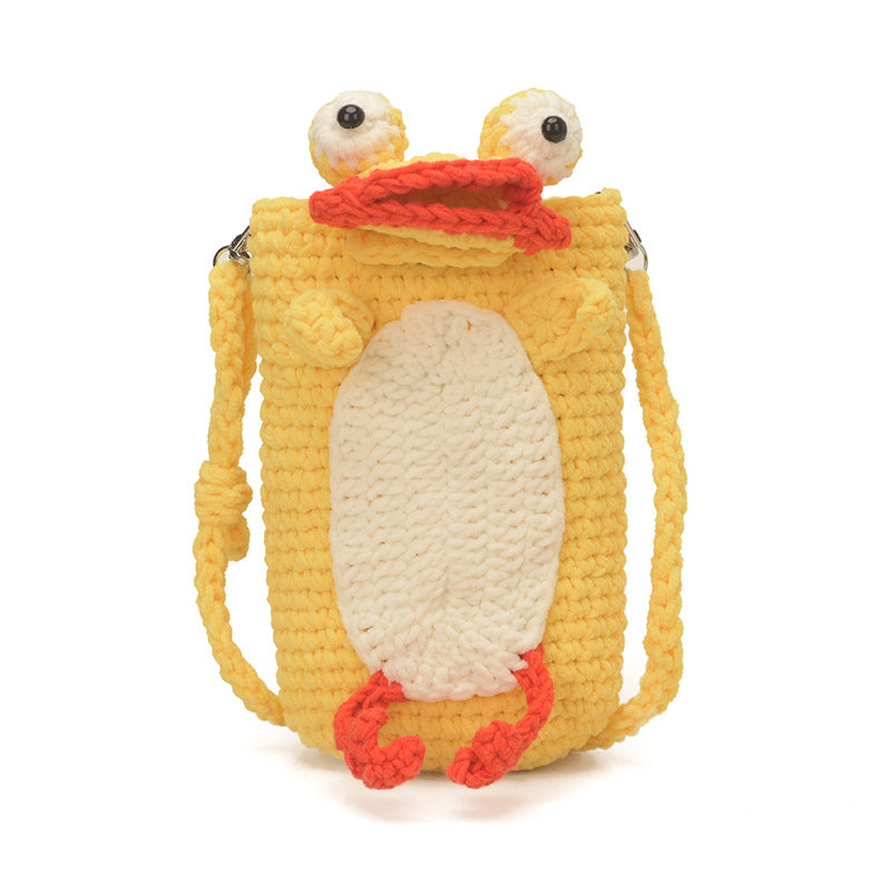 Crochet Animal-Themed Crossbody Bag
