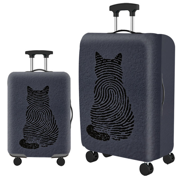 Artistic Cat-Themed Hard Shell Suitcase Kalsten