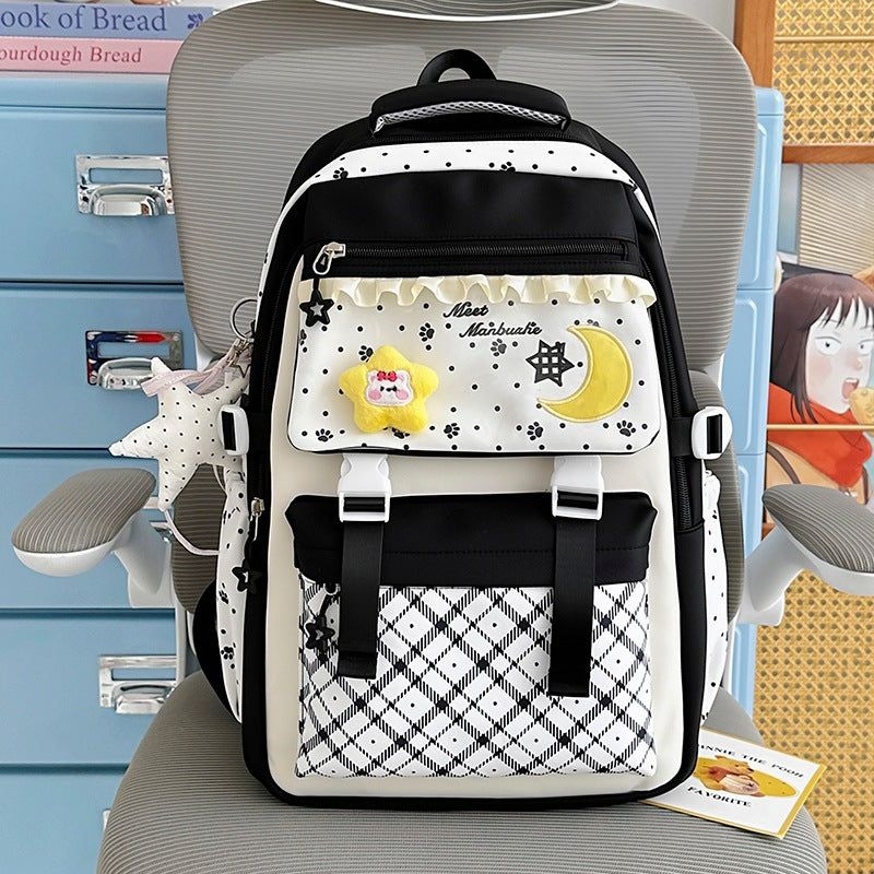 Decorative Graphic Print Backpack Kalsten
