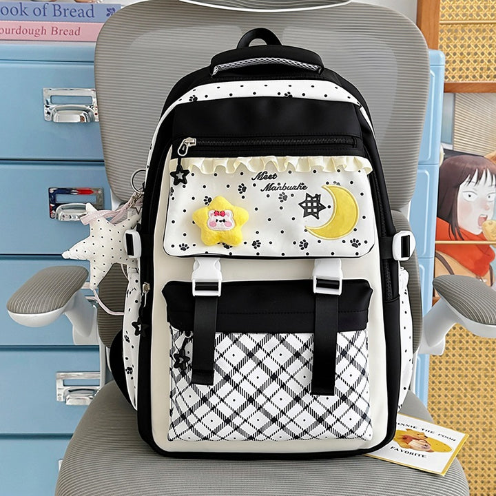 Decorative Graphic Print Backpack Kalsten
