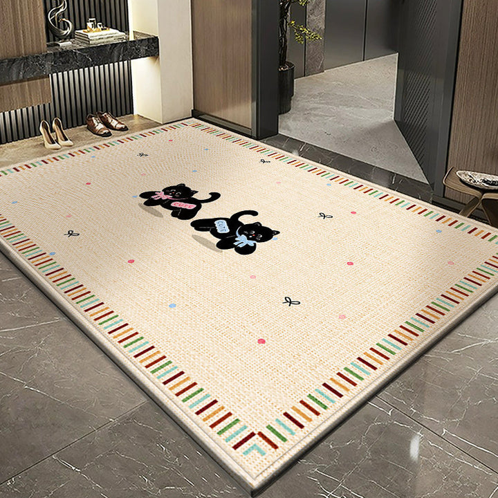 Children's Playful Circus-Themed Area Rug