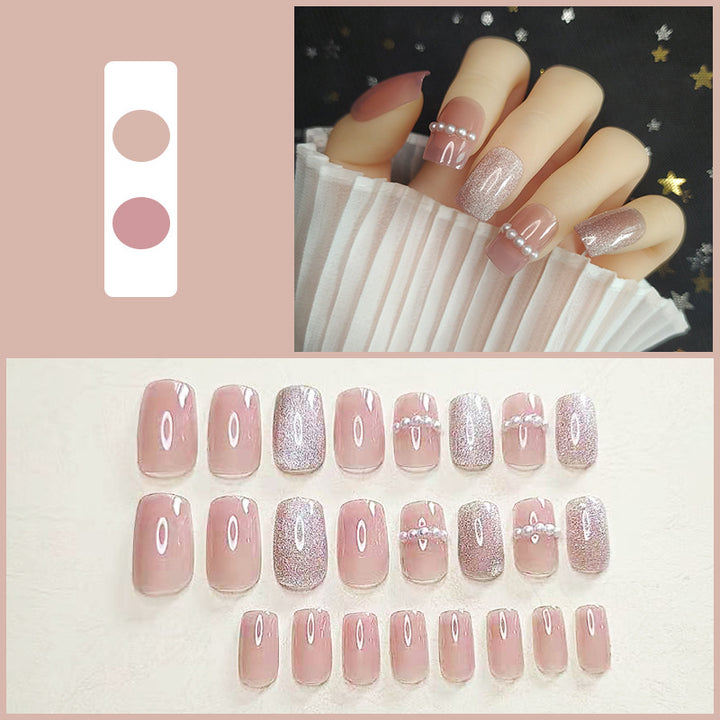 Artistic Floral Press-On Nail Set  1791804112
