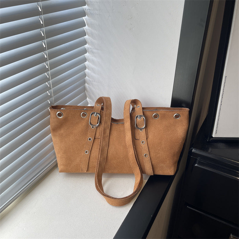 Stylish Minimalist Suede Tote Bag