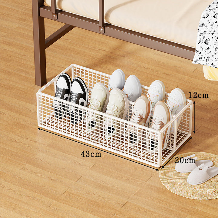 Under-Bed Low-Profile Mesh Shoe Storage Organizer