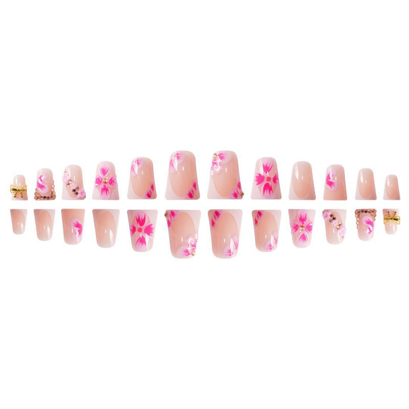 Floral Decorative Acrylic Nail Design Kalsten