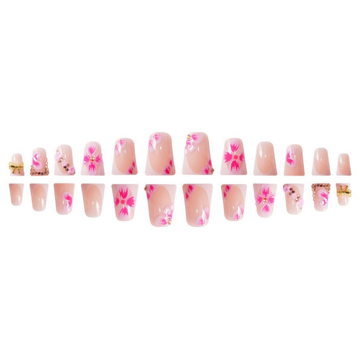 Floral Decorative Acrylic Nail Design Kalsten
