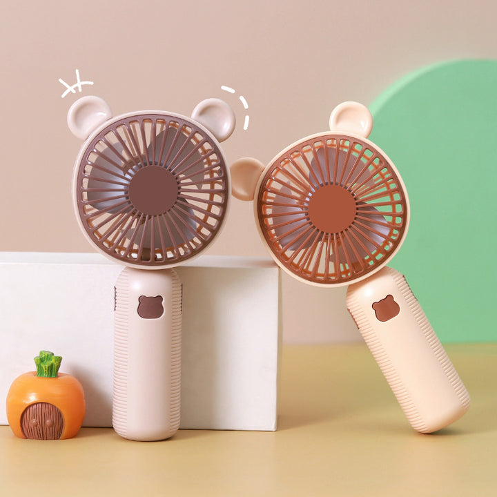 Ladies Portable Handheld Fan in Cute Bear Design Kalsten