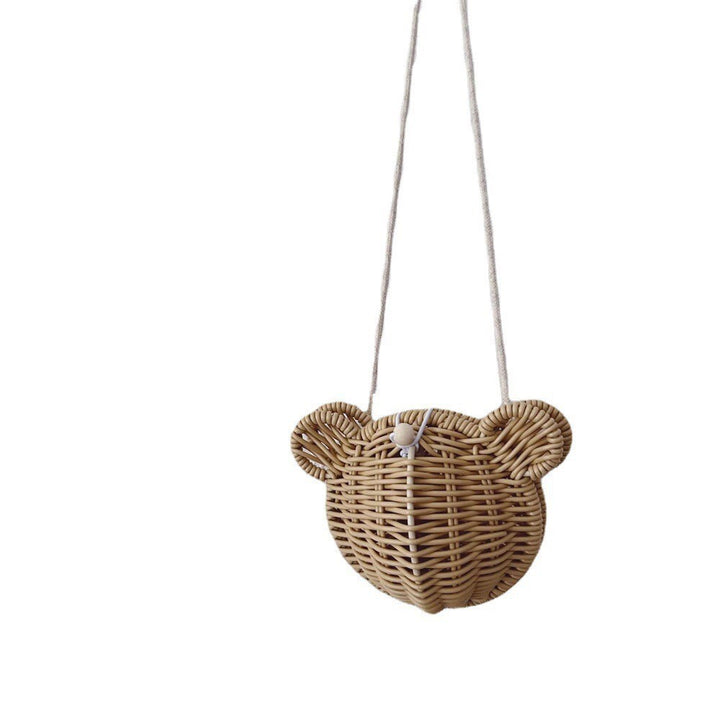 Ladies Playful Basket with Bear Motif Kalsten