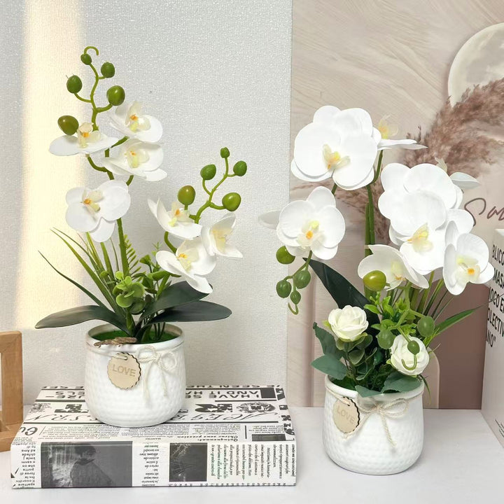 Home Décor Artificial Orchid for Indoor Decorative Display