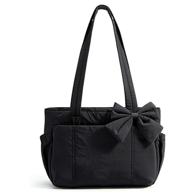 Fashionable Tote Bag with Decorative Bow Detail Kalsten