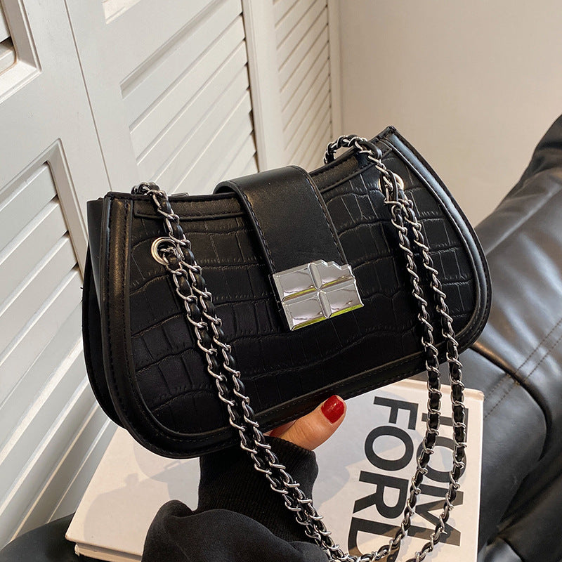 Crocodile-Embossed Evening Handbag Kalsten