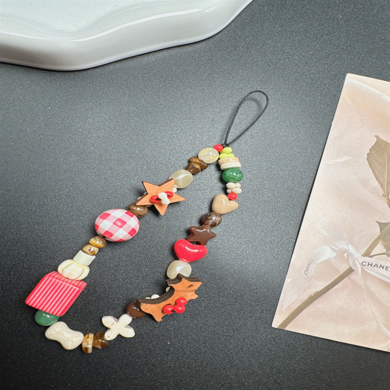 Decorative Wooden Beaded Lanyard Kalsten
