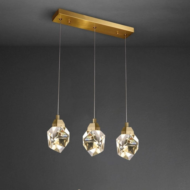 Geometric Crystal Pendant Light